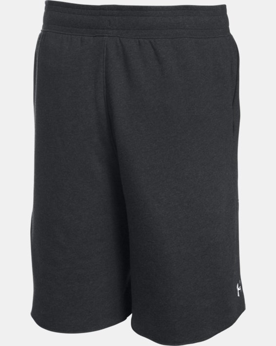 Men's UA Hustle Fleece Shorts, Black, pdpMainDesktop image number 7